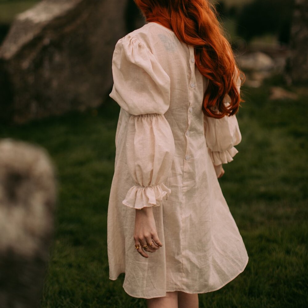 Nour and the Merchant Mists Chemise in Ivory